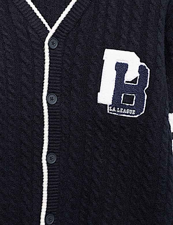 Cotton Blend Knitted Cardigan (6-16 Yrs)