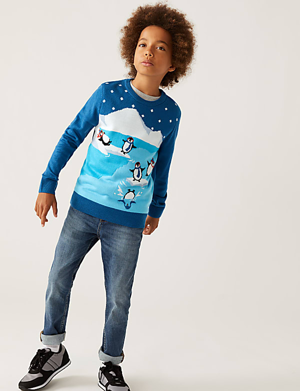 Knitted Penguin Jumper