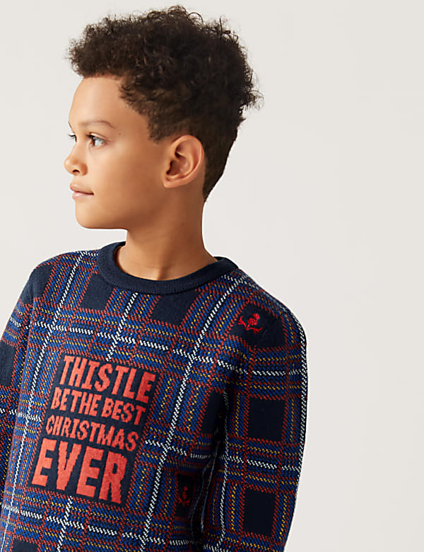 Mini Me Scottish Christmas Jumper
