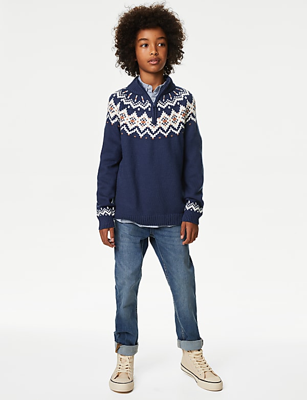 Cotton Rich Fair Isle Jumper (6-16 Yrs)