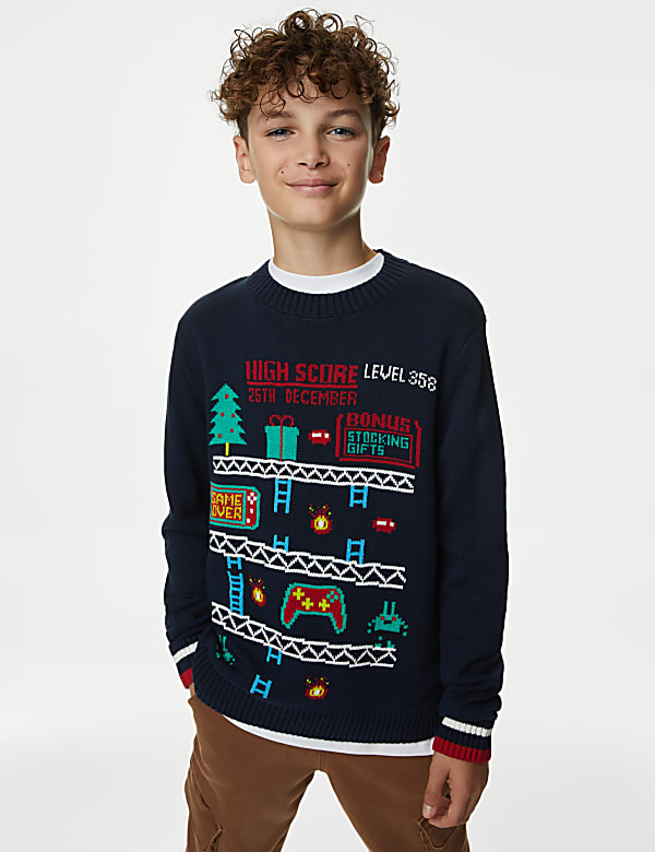 M&s children's christmas jumpers cheap