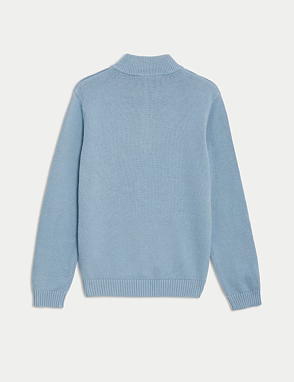 Half Zip Knitted Jumper (6-16 Yrs)