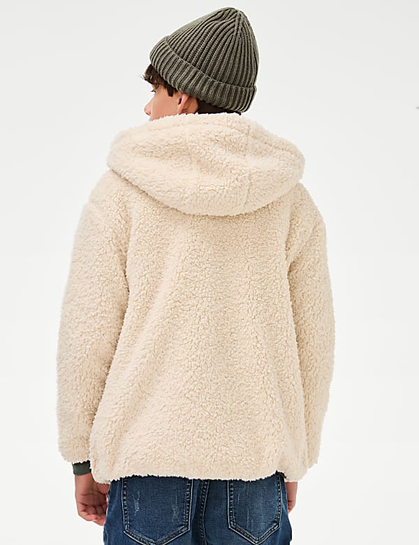 Borg Hooded Zip Jacket (6-16 Yrs)