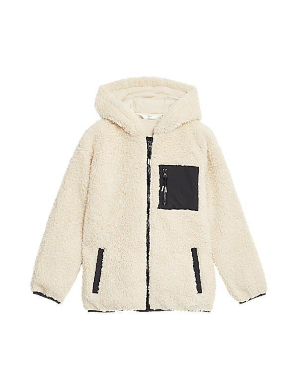 Borg Hooded Zip Jacket (6-16 Yrs)