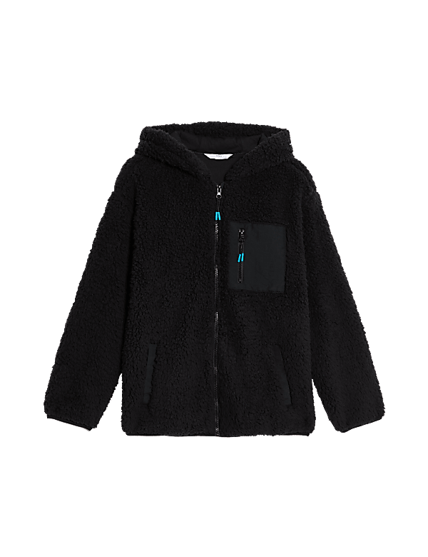 Borg Hooded Zip Jacket (6-16 Yrs)