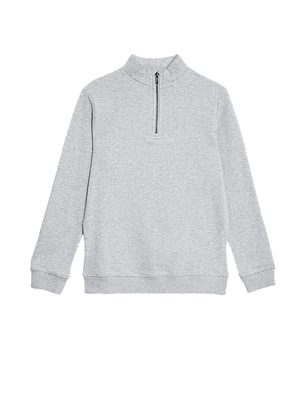 Cotton Rich Half Zip Sweatshirt (6-16 Yrs)