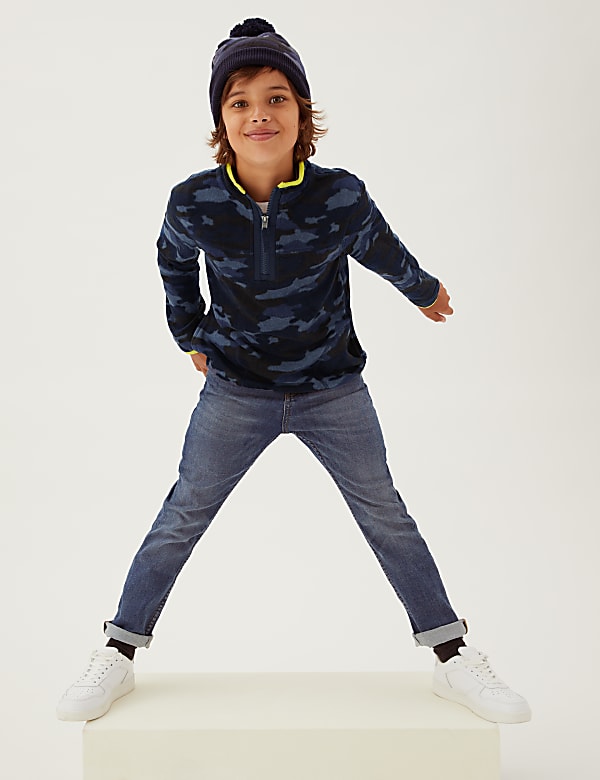Camouflage Recycled Zip Fleece Top (2-16 Yrs)