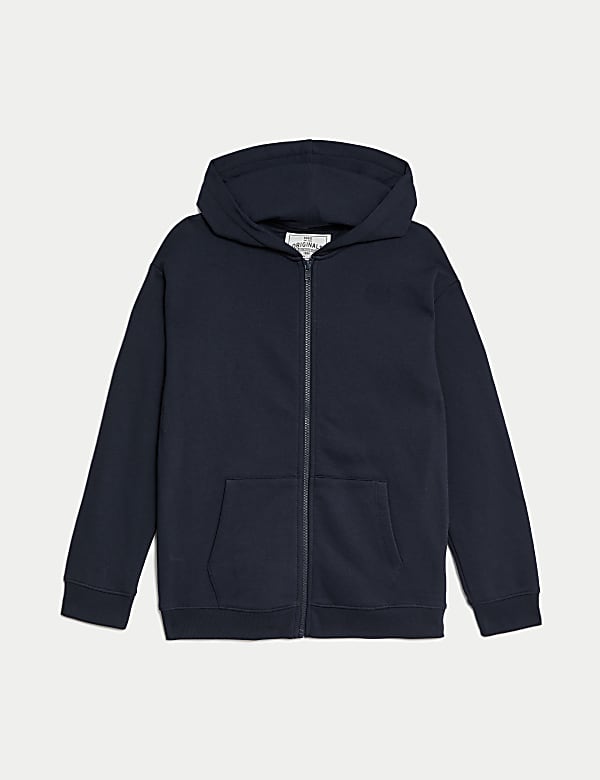 Sweat unisexe en coton à capuche et fermeture à glissière (du 6 au 16 ans) - LU