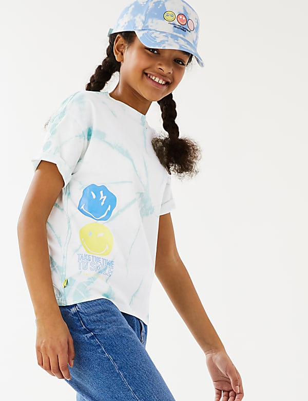 SmileyWorld® Pure Cotton Tie Dye  T-Shirt (6-16 Yrs)