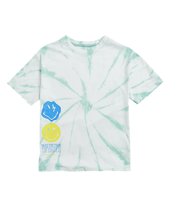 SmileyWorld® Pure Cotton Tie Dye  T-Shirt (6-16 Yrs)