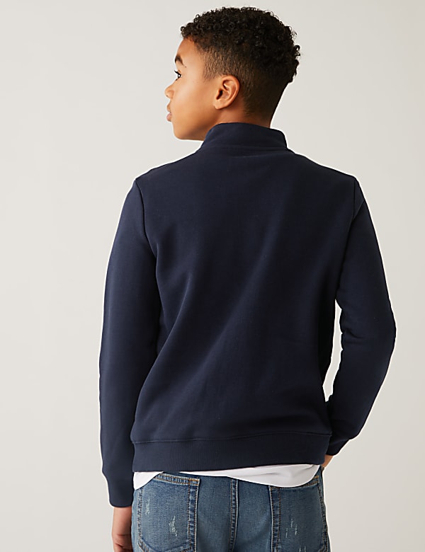 Cotton Rich Zip Sweatshirt