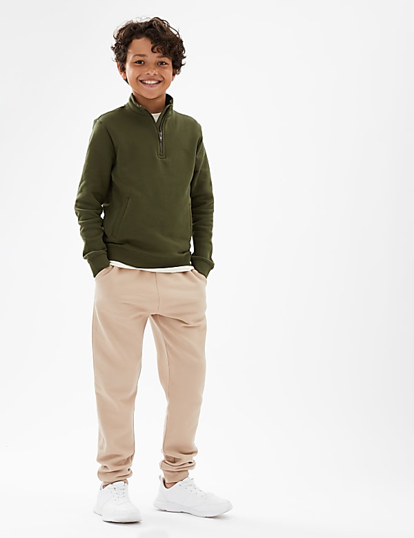Cotton Rich Zip Sweatshirt