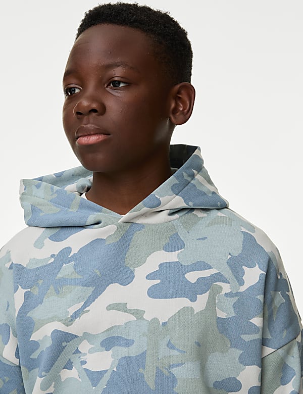 Cotton Rich Camouflage Hoodie (6-16 Yrs) - GR