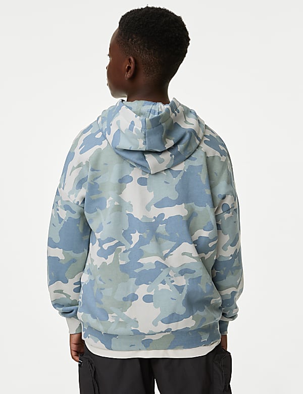 Cotton Rich Camouflage Hoodie (6-16 Yrs) - GR