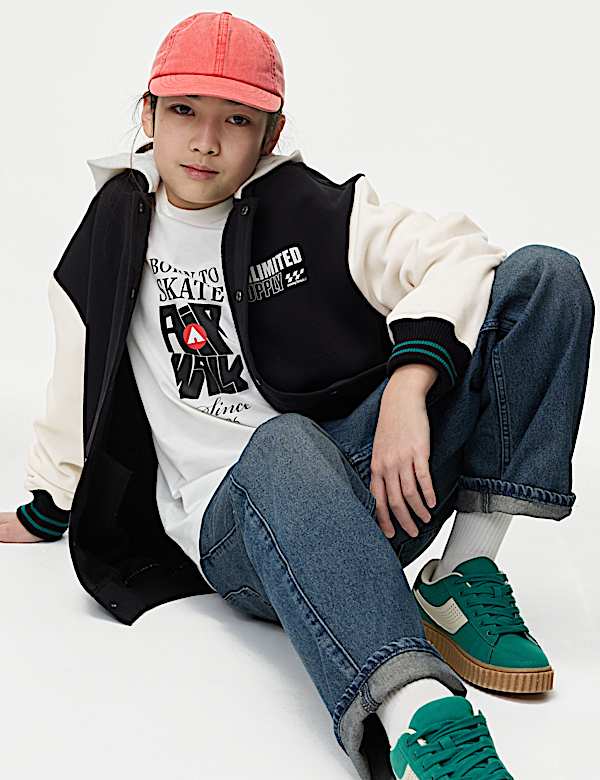 Φούτερ με κουκούλα και σχέδιο Unlimited Supply (6-14 ετών) - GR