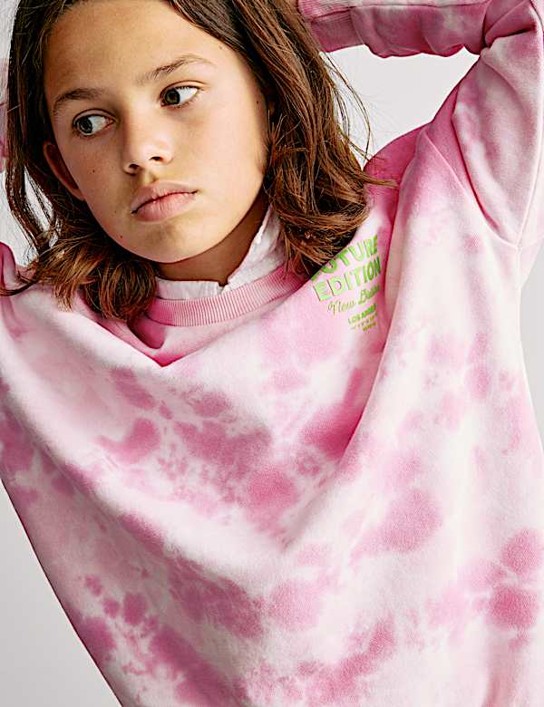 Pure Cotton Tie Dye Sweatshirt (2-16 Yrs) - JE