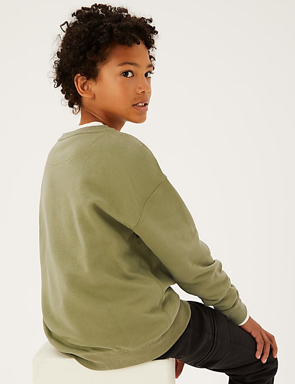 Cotton Rich Press Start Slogan Sweatshirt (6-16 Yrs)