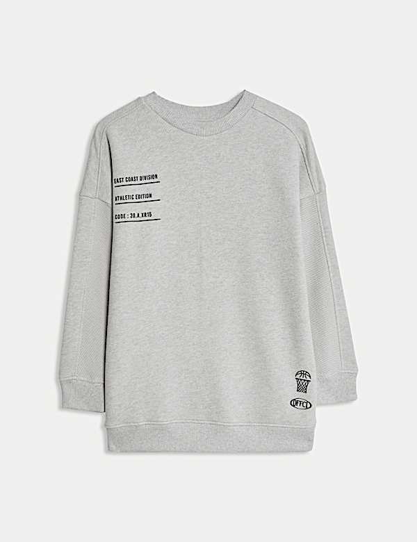 Pure Cotton Graphic Sweatshirt (6-16 Yrs) - US