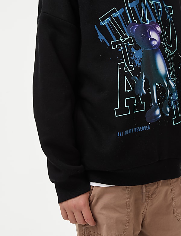 Cotton Rich Bubble Bear Hoodie (2-16 Yrs)