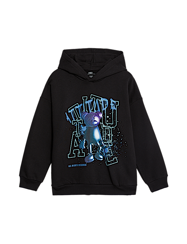 Cotton Rich Bubble Bear Hoodie (2-16 Yrs)