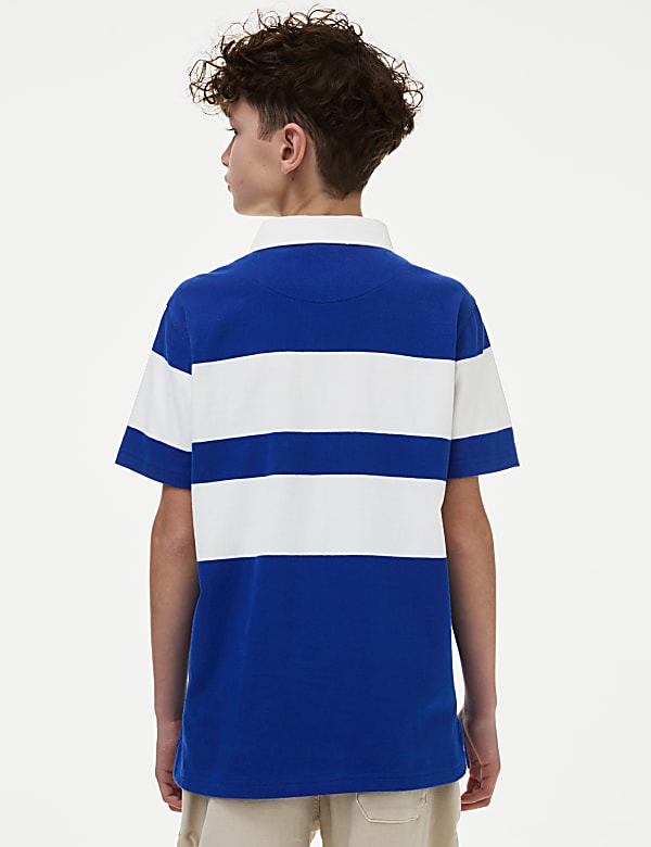 Camisa de rugby 100% algodón con logotipo (6-16 años) - US