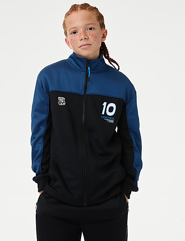 Zip Sports Fleece Jacket (6-16 Yrs) - CY