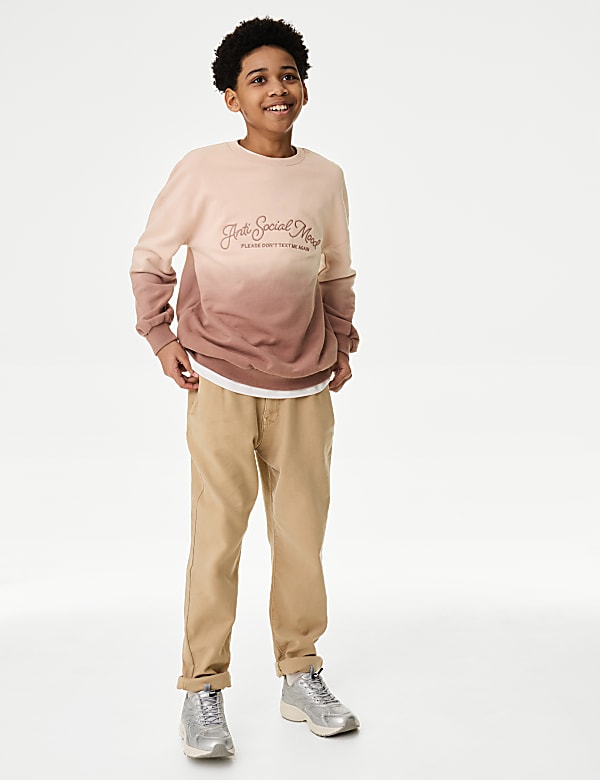 Φούτερ με ντεγκραντέ μοτίβο και υψηλή περιεκτικότητα σε βαμβάκι (6-16 ετών) - GR