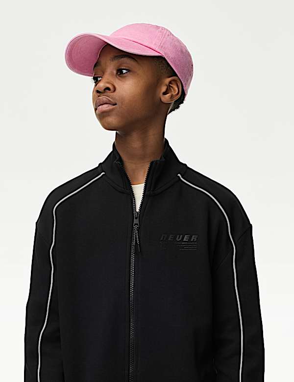 Sudadera de algodón con cremallera (6-16 años) - US
