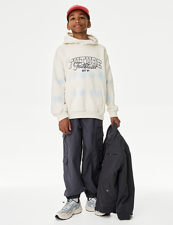 Cotton Rich Ombre Graphic Hoodie (6-16 Yrs) - NL