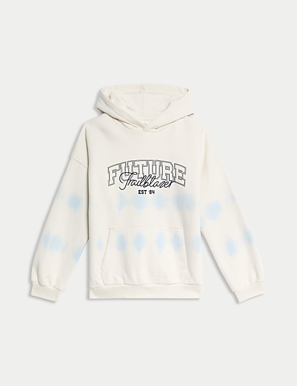 Cotton Rich Ombre Graphic Hoodie (6-16 Yrs) - NL