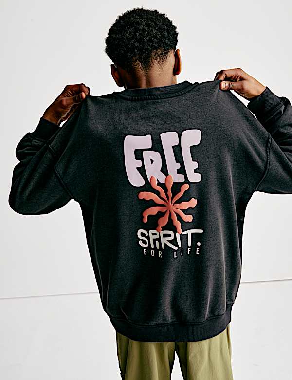 Cotton Rich Graphic Sweatshirt (2-16 Yrs) - LV