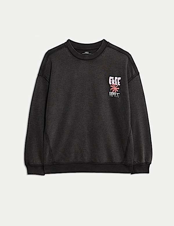 Cotton Rich Graphic Sweatshirt (2-16 Yrs) - EE