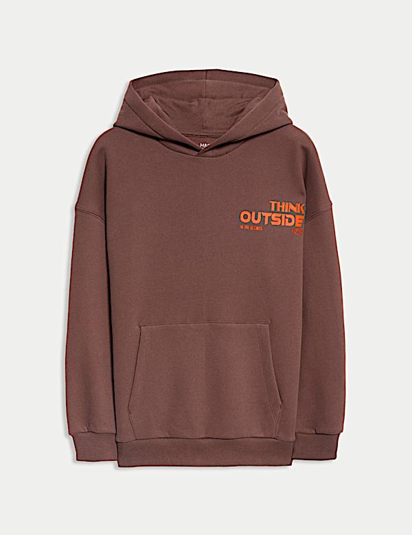 Cotton Rich Skateboard Graphic Hoodie (6-16 Yrs) - RO