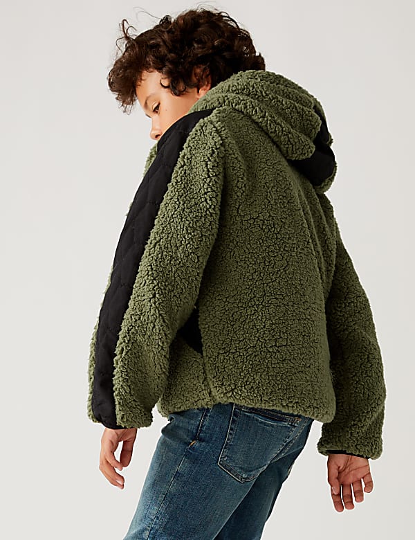 Borg Half Zip Hoodie