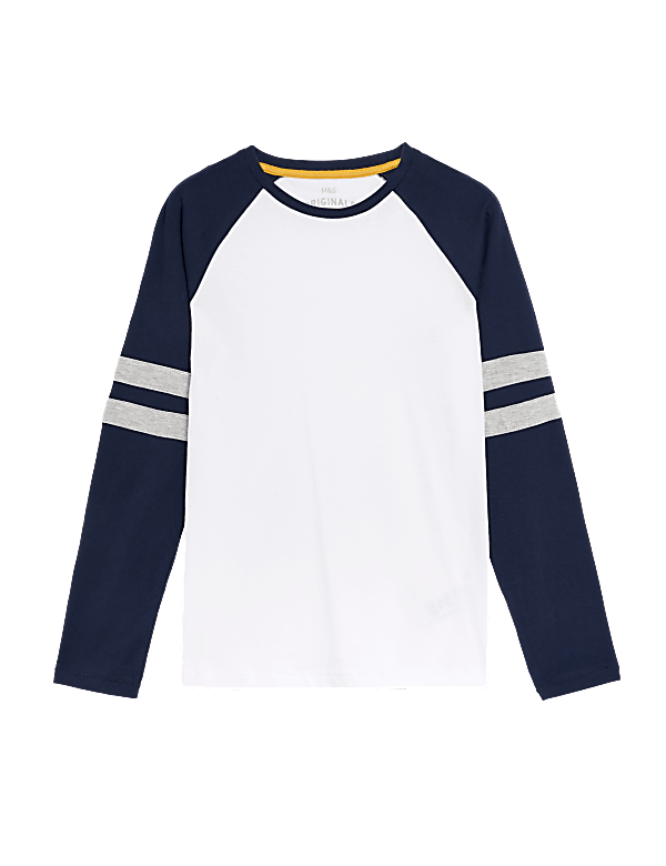 Pure Cotton Striped Top (6-16 Yrs)