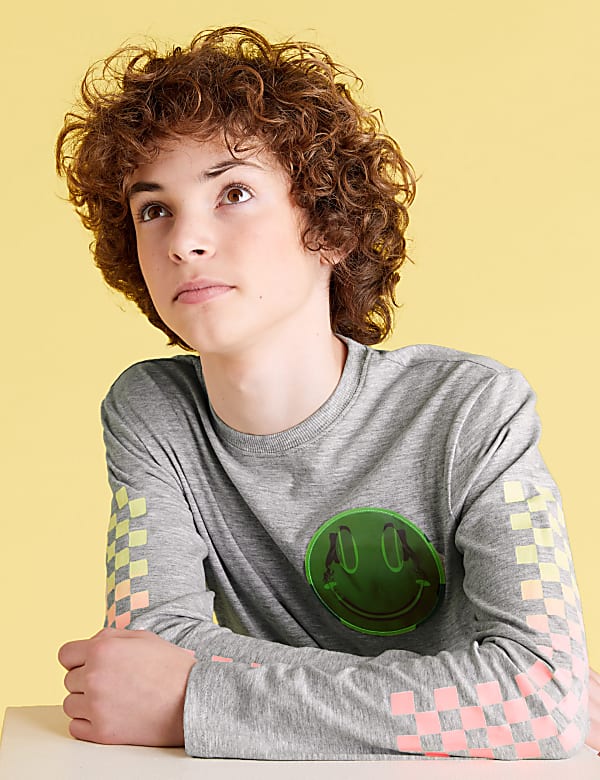 Pure Cotton Skate Back Graphic Top