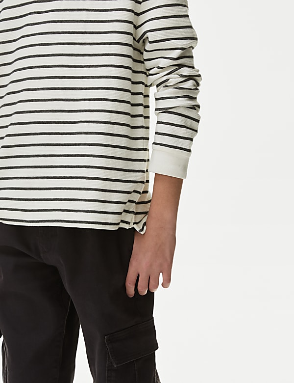 Cotton Rich Striped Top (6-16 Yrs) - VN
