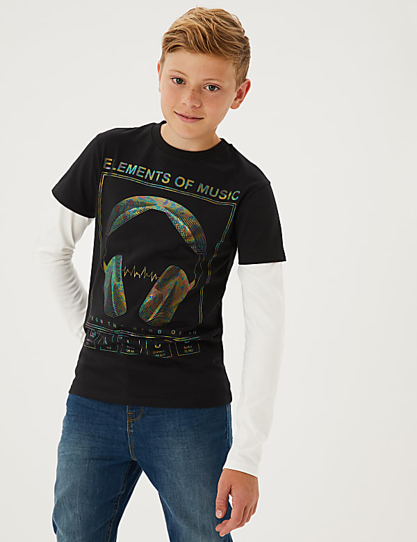 Pure Cotton Holographic Top (6-16 Yrs)