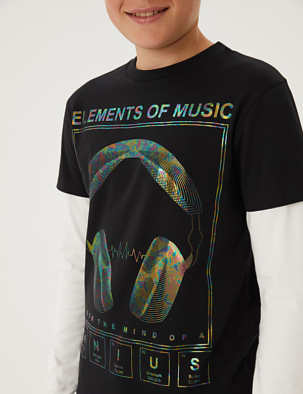 Pure Cotton Holographic Top (6-16 Yrs)