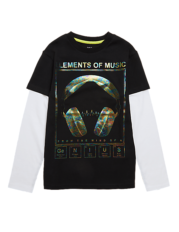 Pure Cotton Holographic Top (6-16 Yrs)