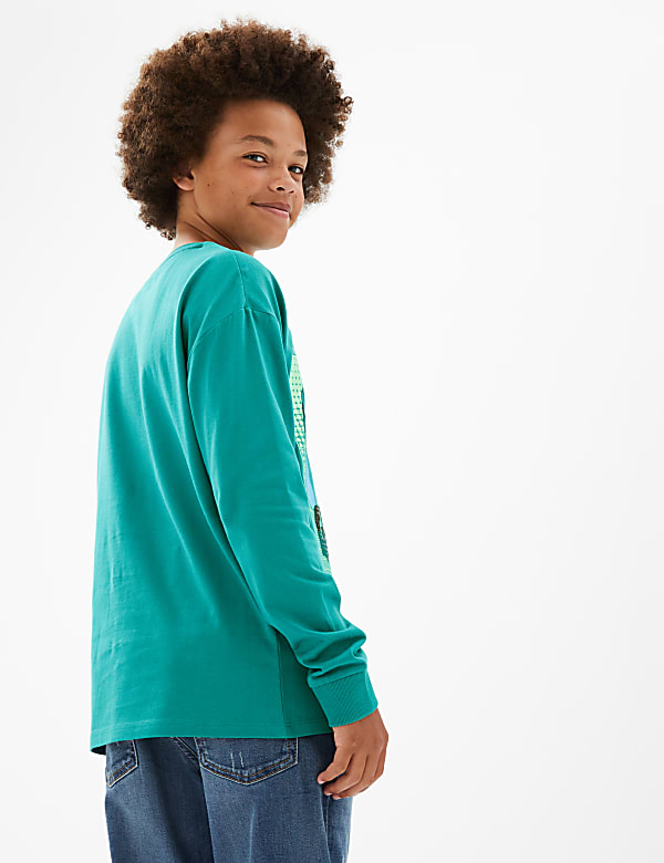 Pure Cotton Gaming Reversible Sequin Top (6-16 Yrs)