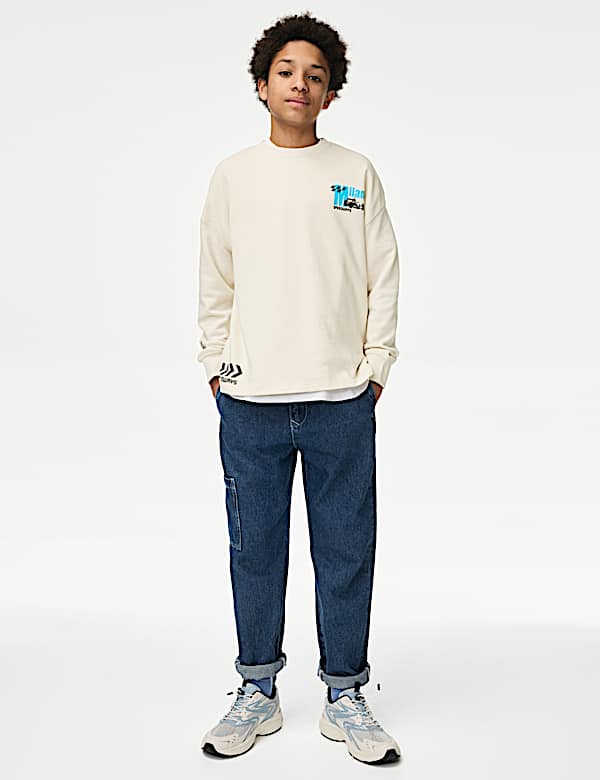 Cotton Rich Racing Graphic Long Sleeve Top (2-16 Yrs) - GR