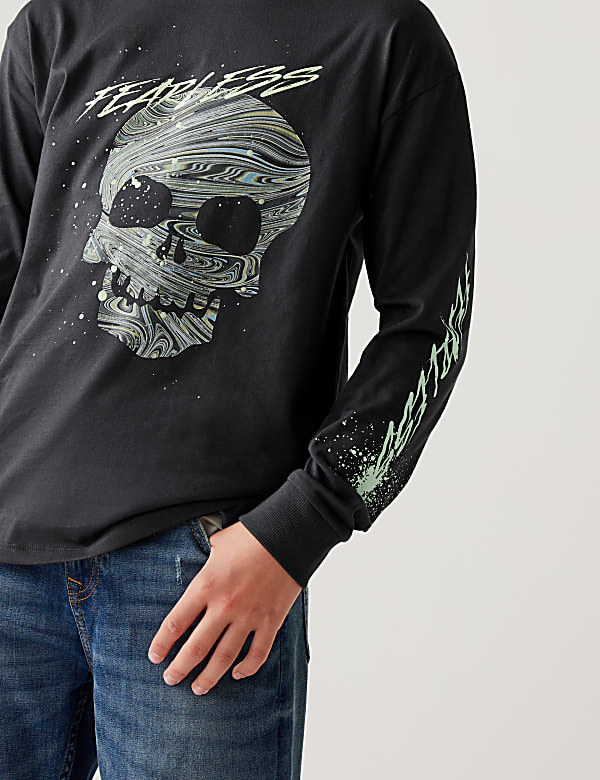 Pure Cotton Skull Top
