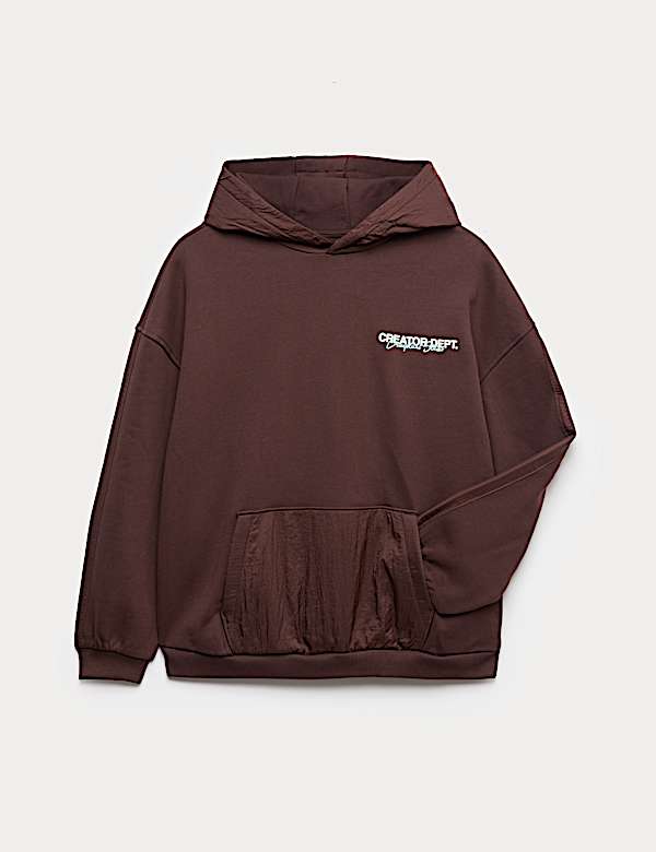 Hoodie mit hohem Baumwollanteil und Zeichnung (6–16 J.) - DE