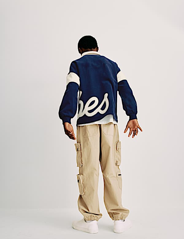 Cotton Rich Rugby Sweatshirt (6-16 Yrs) - DK