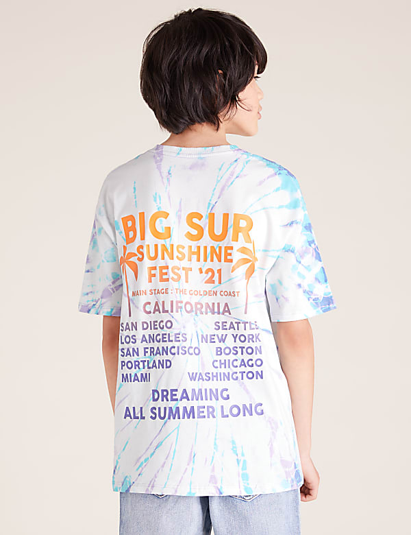 Organic Cotton Tie Dye T-Shirt (6-16 Yrs)