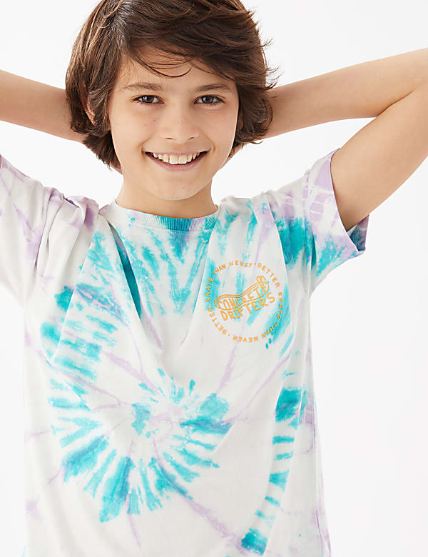 Pure Cotton Tie Dye T-Shirt (6 - 16 Yrs)