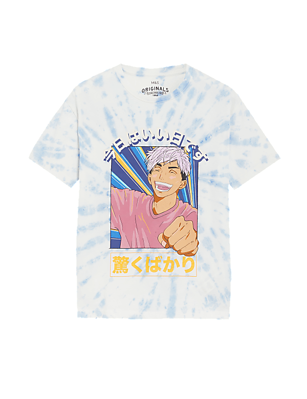 Pure Cotton Tie Dye Anime T-Shirt