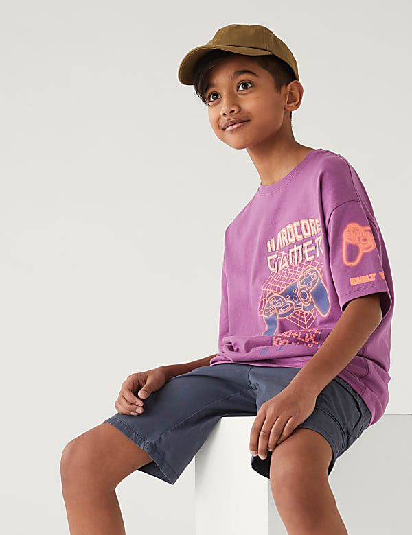 Pure Cotton Gaming Graphic T-Shirt