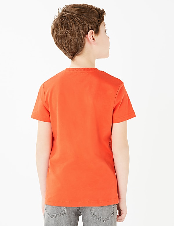 Cotton Lightning Bolt Design T-Shirt (6-16 Yrs)